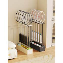 Badminton Storage Rack, Home Racket Display Rack, Sports Fitness Equipment Storage Rack, Organizing Basket, Large Capacity Tennis Racket Holder