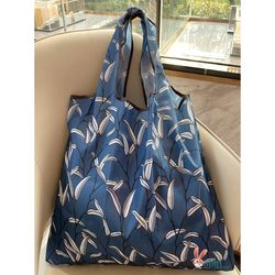 Large-Capacity Shopping Bag, Foldable and Portable, Supermarket-Style Eco-Friendly Tote Bag, Waterproof and Stylish Grocery Bag, Travel Storage Bag