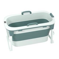 Folding Bath Tub for Adults, Full-Body Plastic Household Bathtub, Children's Swimming and Bathing Tub, Thickened and Insulated