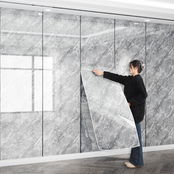 Aluminum-Plastic Board Self-Adhesive Marble Imitation Tile Wall Stickers Waterproof and Moisture-Proof Tv Background Wall Covering Decorative Board Wallpaper