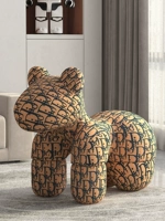 Детская пони с животными, креативное кресло для отдыха для гостиной, напольное украшение, популярно в интернете, подарок на день рождения