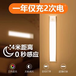 Night Light Sensor Light Strip Self-Adhesive Magnetic Wireless Charging No-Plug-In Entryway Wardrobe Cabinet Light Led Light Strip