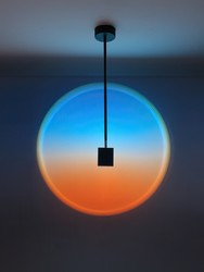 The sun never sets bar atmosphere cafe projection light