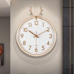 2025 New Model Clock Wall Clock for Living Room Home Use Stylish No-Drill Quartz Clock Light Luxury Modern Simple Wall-Mounted Clock