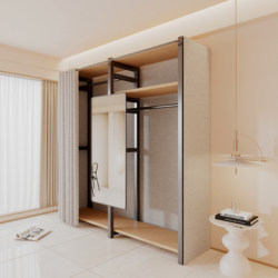 2026 New Model Metal Clothes Rack Floor-Standing Hanger Combination Wardrobe Home Bedroom Simple Closet Storage Rack