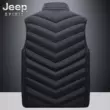 JEEP/Jeep sưởi ấm vest nam mùa đông sưởi ấm quần áo vest nam vest áo khoác điện sưởi ấm vest 