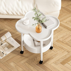 Sofa Side Table, Small Coffee Table, Modern Minimalist Living Room, Household Movable Small Table, Bedroom Creative Bedside Storage Rack
