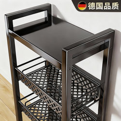 Stainless Steel Kitchen Storage Rack Multi-Functional Multi-Layer Floor-Standing Household Trolley for Vegetable Baskets and Pot Storage Rack