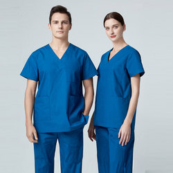 Operating room hand washing clothes, brushing hands, oral dentistry, pet doctor, female short-sleeved medical and aesthetic work clothes, high-end customized logo