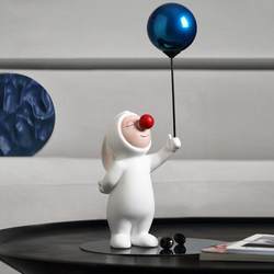 Light Luxury High-End Internet-Famous Balloon Rabbit Tv Cabinet Side Table Decorations Living Room Floor-Standing Home Entrance