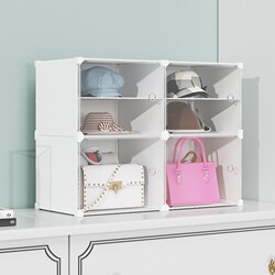 Bag Storage Rack, Hat Organizer Box, Japanese-Style High-End Transparent Wardrobe Storage Box for Women's Bags