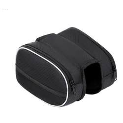 Bicycle bag front beam bag repair tool accessories saddle bag riding equipment mountain bike mobile phone bag upper tube bag