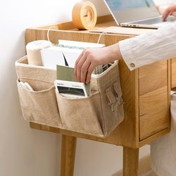 Fabric Dormitory Bedside Storage Hanging Bag Student Dormitory Bunk Bed Hanging Basket Mobile Phone Bedside Miscellaneous Storage Organizer