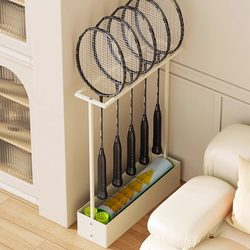 Sports equipment storage rack, home badminton racket organizing artifact racket placement rack, fitness equipment storage rack