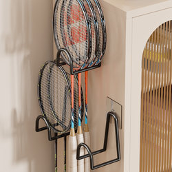 Badminton Racket Storage Rack for Home Use, Wall-Mounted Storage Hook for Badminton Training, Display Stand