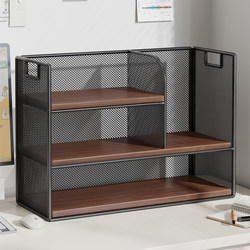 Desktop Storage Rack Student Desk Bookshelf Small Bookcase Office Workstation Multi-Layer Vertical File Storage Rack