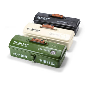 
ISE MOUNT outdoor camping portable coffee storage tool box iron tool accessories organizing box gift box