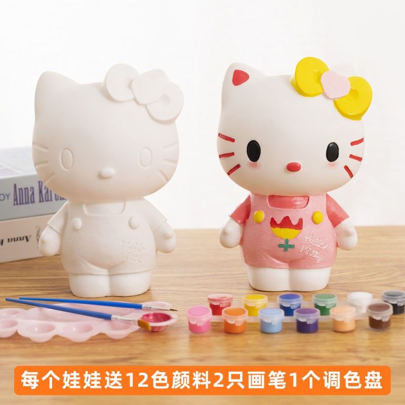 子供向けペイントギフト 猫のしっくいペイントキット アート&クラフト
