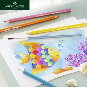 
German Huibojia water-soluble colored pencil single-pin drawing special monochrome 48 color 72 color original complement red blue 499 black pencil painting brush hand-painted colored pencil single color pencil