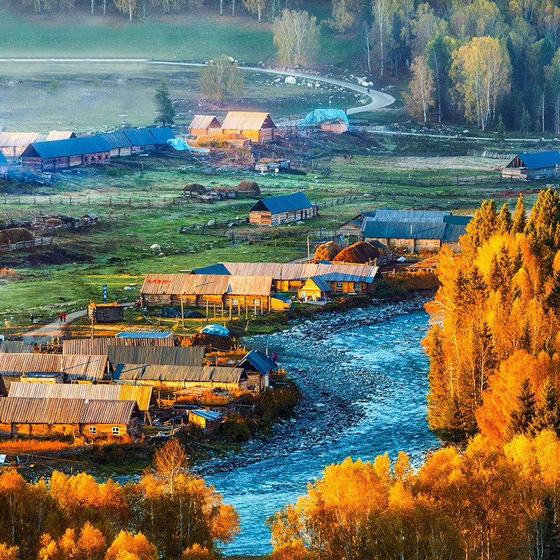 往返直飞新疆旅游赛里木湖喀纳斯禾木阿勒泰纯玩私家小团7天6晚