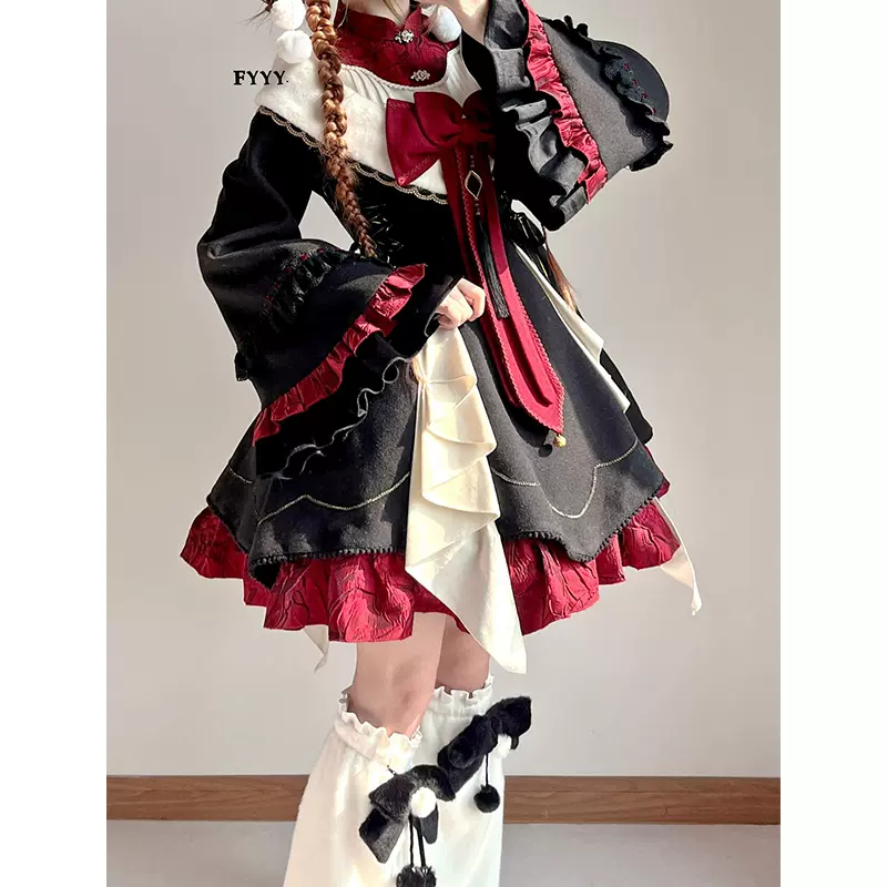 cos服饰cosplay软妹洋装lolita蓝色连衣裙女洛丽塔日常学院风轻lo-Taobao Singapore