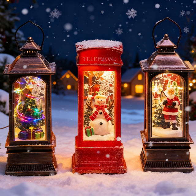 Christmas night light gifts, decorative atmosphere, high-end children's snowy Christmas tree desktop creative ornaments