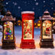 Christmas night light gifts, decorative atmosphere, high-end children's snowy Christmas tree desktop creative ornaments