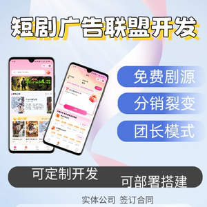 
Advertising alliance APP development docking short drama video traffic monetization game system custom development deployment and construction