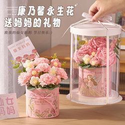Practical Birthday Gift for Mom, Suitable for Mother's Day, Carnation Bouquet Gift Box for Students, Gift for Mother-In-Law Aged 60 or 40