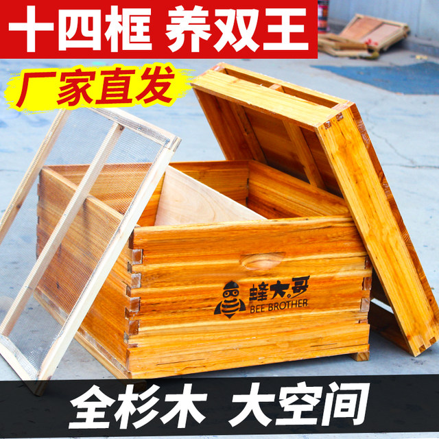 Fourteenframe beehive double king group bee meaning bee peak bucket