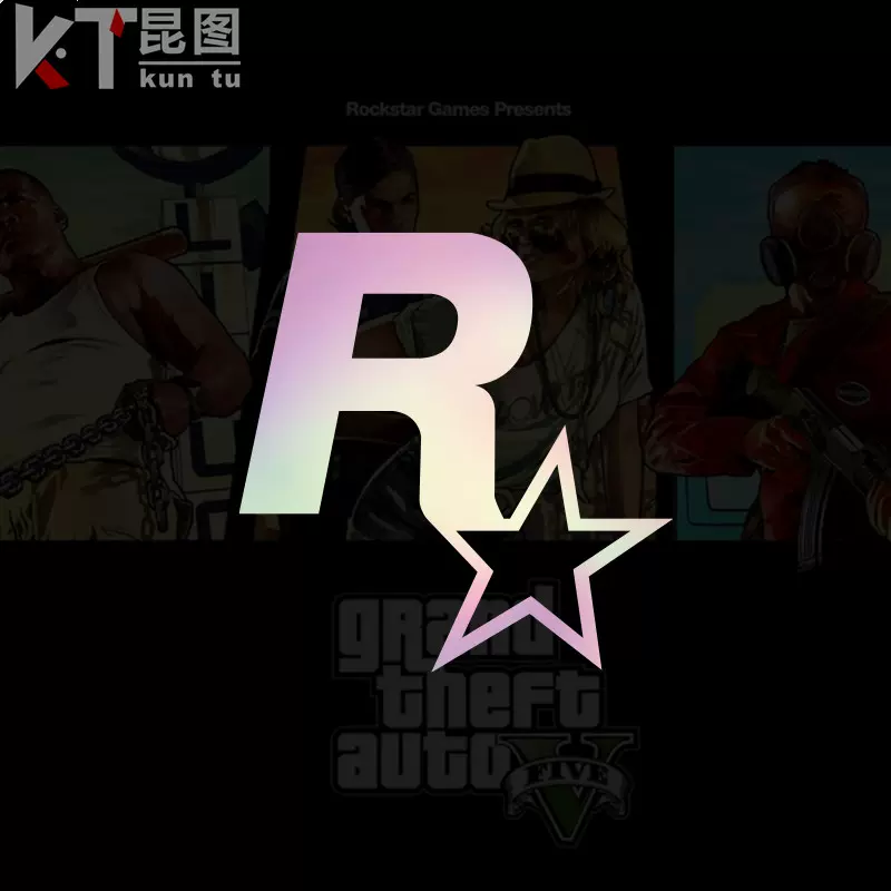 汽车贴纸jdm改装电动游戏gta5飞车r星车贴电车摩托车贴