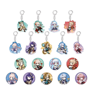 [Original God Official] Survey theme series Q version character badge/pendant Genshin