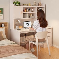 Student Home Desk, Bookshelf, Bookcase Integrated Bedroom Simple Desktop Computer Desk, Writing Desk, Simple Study Desk