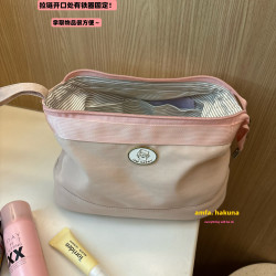 Amfa LAOSHU ! Korean Color-Blocking Three-Dimensional Nylon Cosmetic Bag, Large-Capacity Storage Bag, Waterproof Travel Toiletry Bag