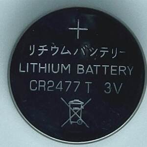 
High capacity Japanese CR2477T button battery 3V electronic clock lotus lamp personnel positioning card T-type instrument