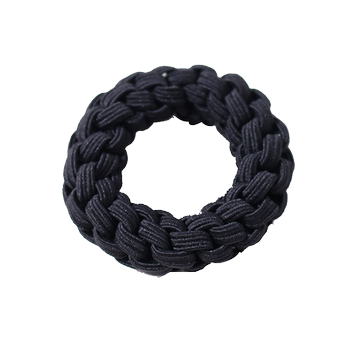 Tied ponytail braided hair ring with high elastic thick head rope for women
