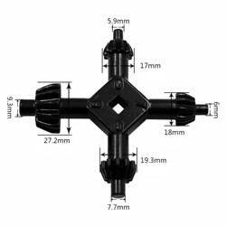 Four-In-One Multifunctional Bench Drill, Hand Drill, Key, Black Drill Chuck, Wrench, Key, Impact Drill Accessories