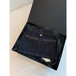 Korean Style Zipper Playful Girl Casual Denim Short Skirt Women's 2026 Summer New High-End Super Pretty Half Skirt