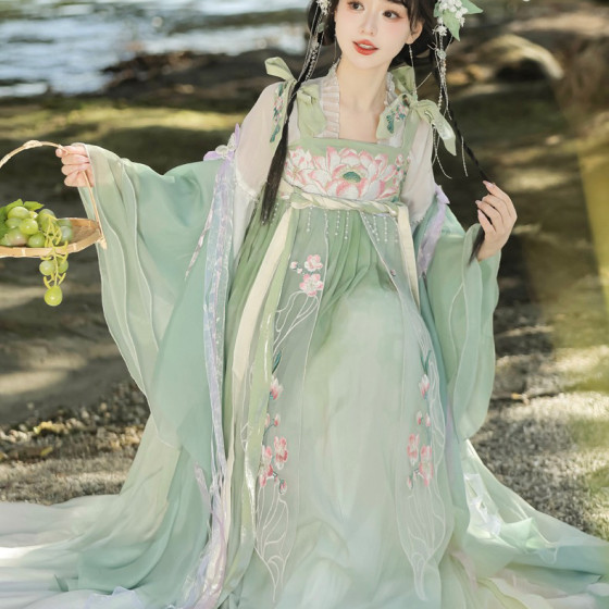 服 集 [Qinghe] Qi breasts skirt daily Chinese style new Chinese elements spring and summer