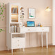 Solid wood desk bookshelf integrated computer table bedroom bedroom family modern students learn to write office office work table