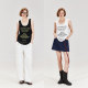 Jinggu Black Label JGGU Unrestrained Mode Loose Version Fashionable Layered Lazy Print Women's Summer Sleeveless Inner Vest