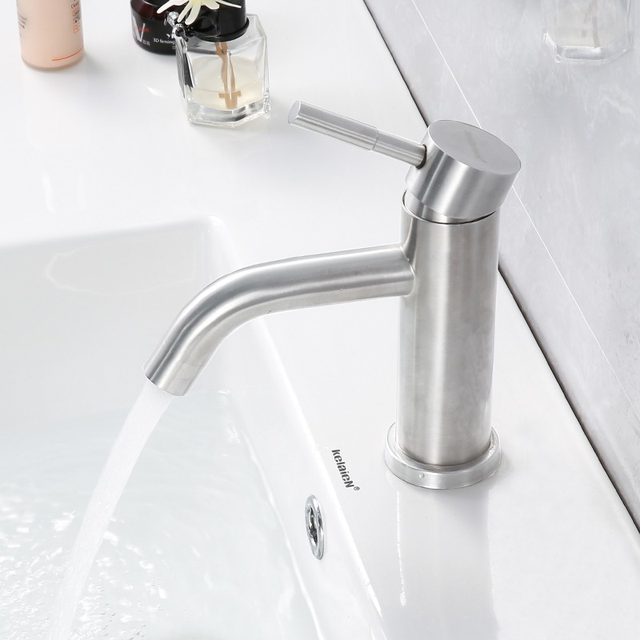 304 stainless steel bathroom basin faucet under counter basin wash basin wash basin faucet hot ...