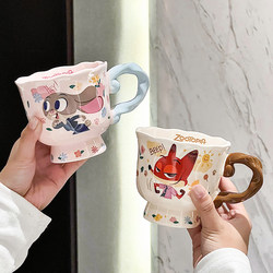Zootopia Mug, Household Drinking Cup, Couple's Coffee Cup, Office Cute Student Personal Use Mug