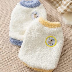 New autumn and winter thin dog fleece coats for adult cats and kittens, small and medium-sized dog biped coats, pet clothing, cat clothes