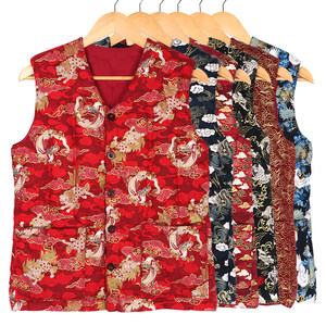 
Men's pure cotton ethnic style handmade cotton vest adult autumn and winter thickened warm vest home cotton vest