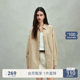 ochirly Oushili striped shirt women's long-sleeved top design sense casual loose spring new product
