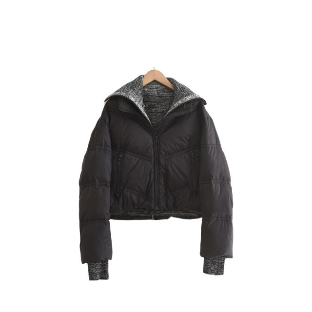 Stone Island Wool Down Jacket in Black for Men | UK