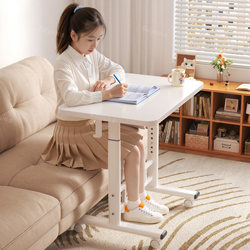 Adjustable Study Desk, Bedside Table, Children's Home Reading Desk, Student Movable Simple Desk, Home Small Study Table, Bedroom Girls' Small Desk, Writing Desk, Computer Desk, Sofa Side Table