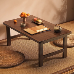 Foldable Bay Window Small Table, Balcony Coffee Table, Bed Small Table, Home Student Study Desk, New Chinese Style Tatami Table, Home Office Desk, Laptop Table, Floor Sitting Table