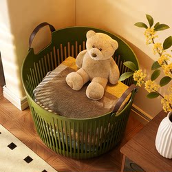 New Vintage-Style Dirty Laundry Basket, Dirty Clothes Storage Basket, Household Laundry Basket, Doll Storage Bin, Bathroom Dirty Laundry Basket